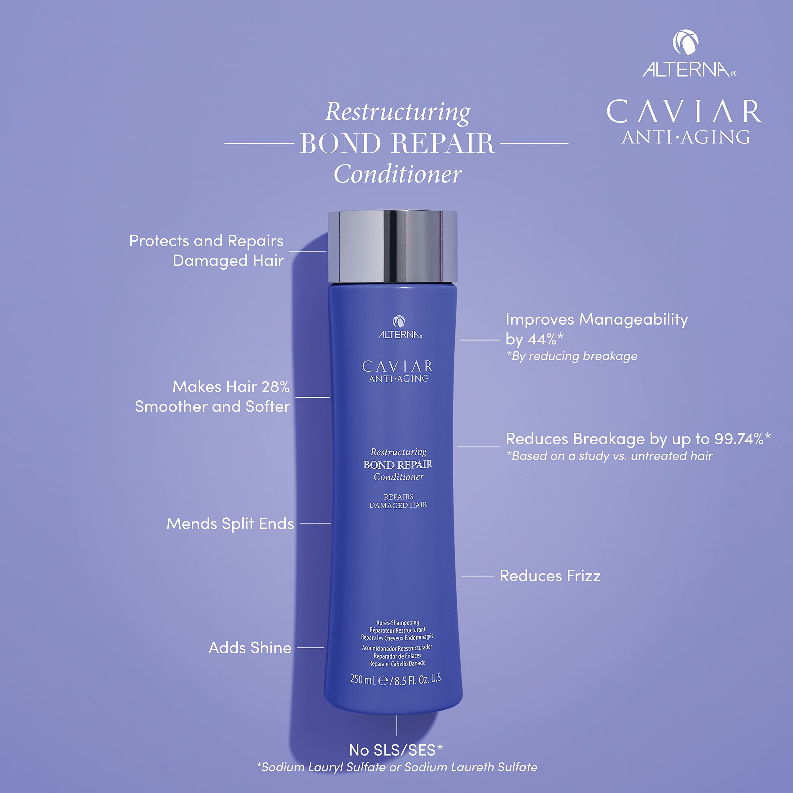 Alterna Caviar Anti-Aging Restructuring Bond Repair Conditioner, 16.5 Fl Oz